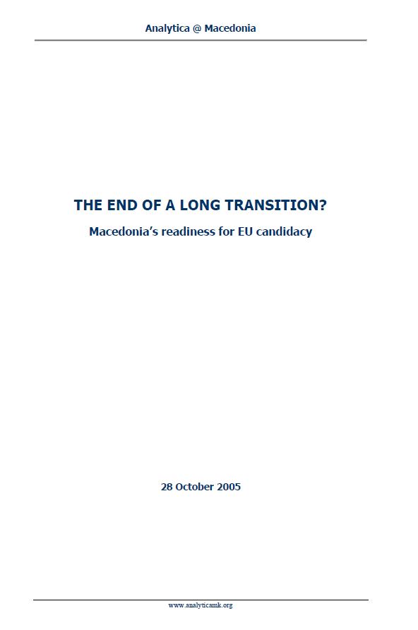 The End of a Long Transition? Macedonia’s Readiness for EU Candidacy Cover Image