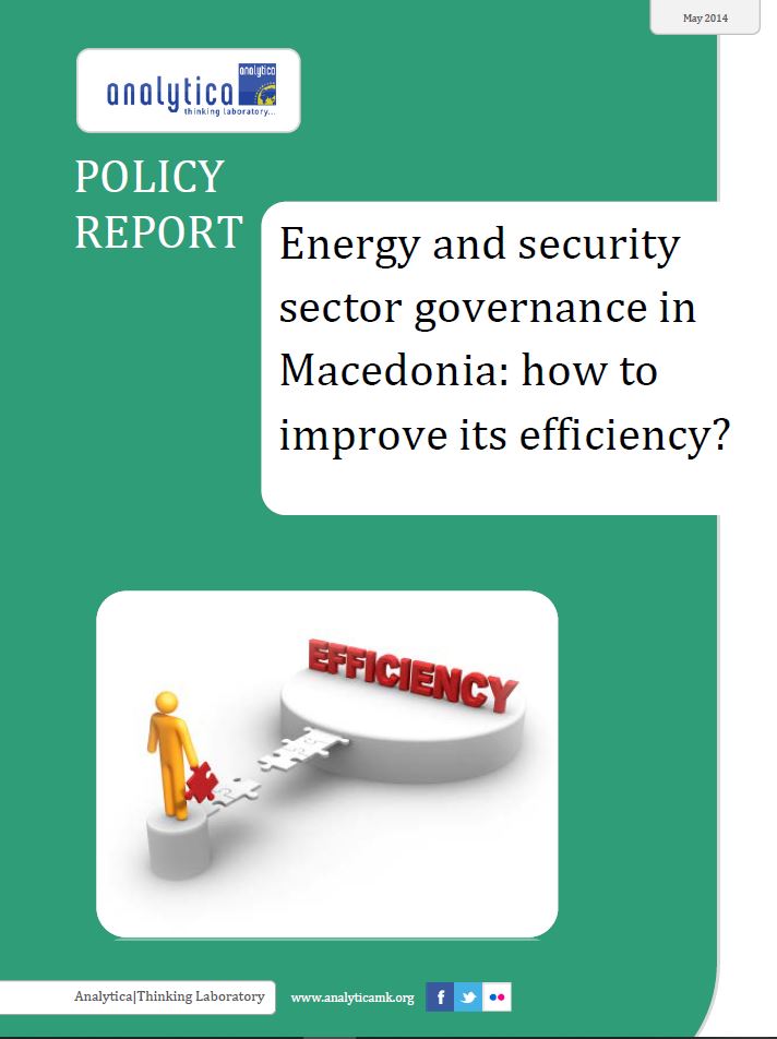 Energy and Security Sector Governance in Macedonia: How to Improve its Efficiency? Cover Image