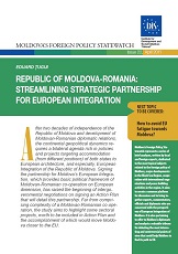 Republic of Moldova-Romania: Streamlining Strategic Partnership for European Integration Cover Image