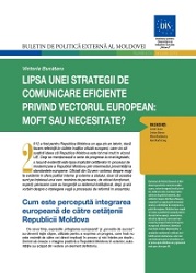 Lack of effective Communication Strategy on European Vector: Whim or Necessity?