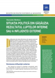 Political Situation in Gagauzia: The Result of Internal Struggles or External Influence Cover Image