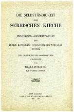 The Independence of the Serbian Church Cover Image