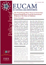 The ‘Food-Energy-Water’ Nexus in Central Asia: Regional Implications of and the International Response to the Crises in Tajikistan