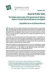 Beyond Public Debt - The hidden rapid erosion of EU governments’ balance sheets is a threat that should and can be stopped Cover Image