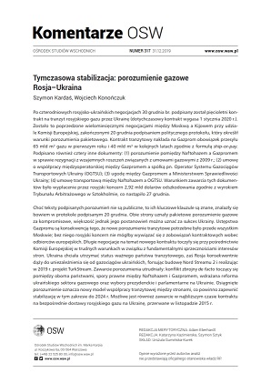 Tymczasowa stabilizacja: porozumienie gazowe Rosja–Ukraina