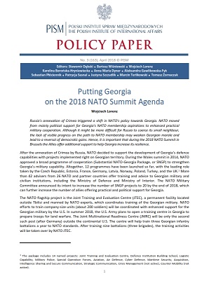 №163: Putting Georgia on the 2018 NATO Summit Agenda Cover Image