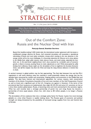 №74: Out of the Comfort Zone: Russia and the Nuclear Deal with Iran Cover Image