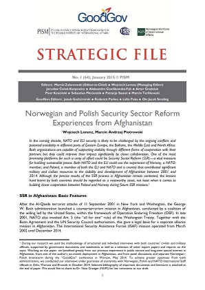 №64: Norwegian and Polish Security Sector Reform Experiences from Afghanistan