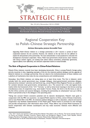 №61: Regional Cooperation Key to Polish–Chinese Strategic Partnership Cover Image