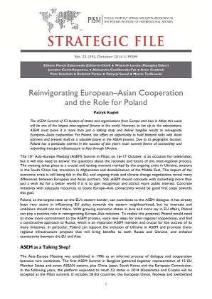 №59: Reinvigorating European–Asian Cooperation and the Role for Poland Cover Image