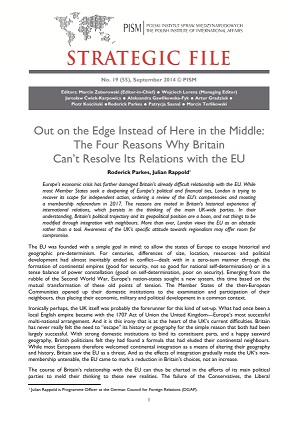 №55: Out on the Edge Instead of Here in the Middle: The Four Reasons Why Britain Can’t Resolve Its Relations with the EU Cover Image