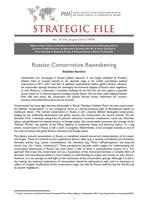 №54: Russian Conservative Reawakening Cover Image