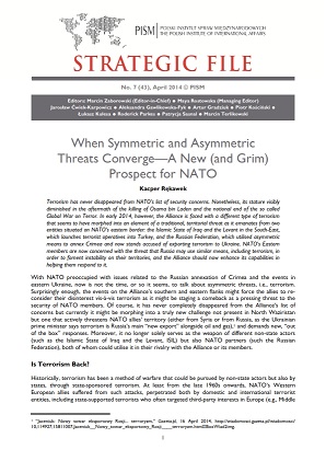№43: When Symmetric and Asymmetric Threats Converge—A New (and Grim) Prospect for NATO Cover Image