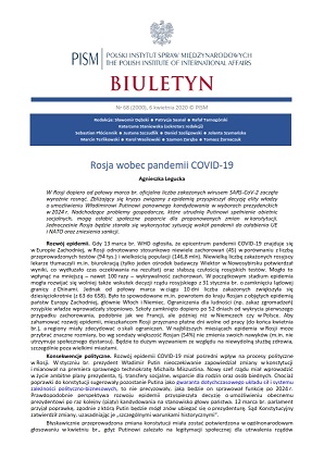 Russia and COVID-19 Cover Image