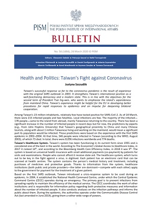 Health and Politics: Taiwan’s Fight against Coronavirus