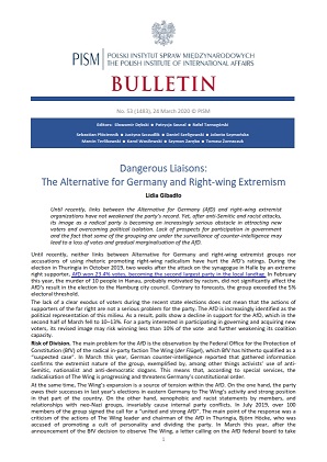 Dangerous Liaisons: The Alternative for Germany and Right-wing Extremism Cover Image