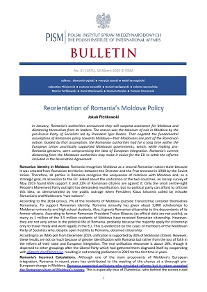 Reorientation of Romania’s Moldova Policy Cover Image