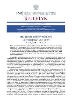 Consequences of the U.S.-China “Phase-one” Trade Agreement Cover Image