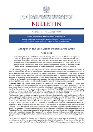 Changes in the UK’s Africa Policies after Brexit Cover Image