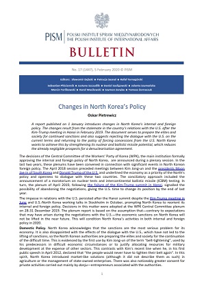 Changes in North Korea’s Policy