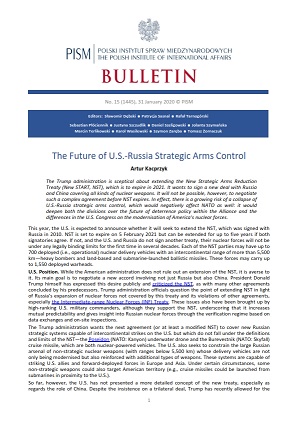 The Future of U.S.-Russia Strategic Arms Control Cover Image