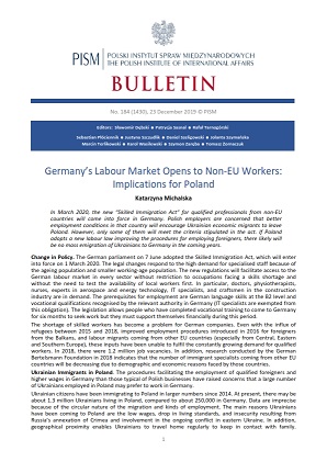 Germany’s Labour Market Opens to Non-EU Workers: Implications for Poland Cover Image