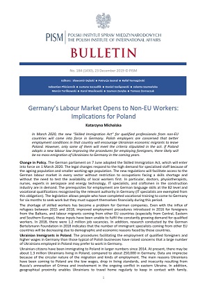 Germany’s Labour Market Opens to Non-EU Workers: Implications for Poland