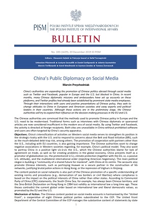 China’s Public Diplomacy on Social Media