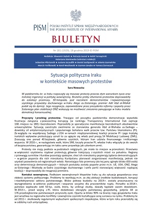 Sytuacja polityczna Iraku w kontekście masowych protestów