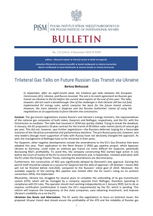 Trilateral Gas Talks on Future Russian Gas Transit via Ukraine Cover Image