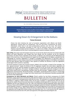 Slowing Down EU Enlargement to the Balkans Cover Image