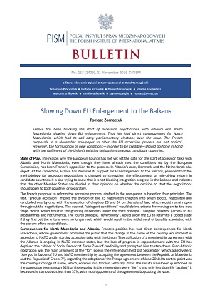 Slowing Down EU Enlargement to the Balkans