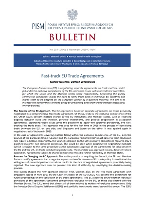 Fast-track EU Trade Agreements