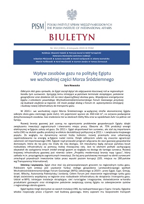 The Influence of Gas Resources on Egyptian Policy in the Eastern Mediterranean Cover Image