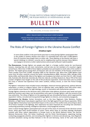 The Risks of Foreign Fighters in the Ukraine-Russia Conflict Cover Image