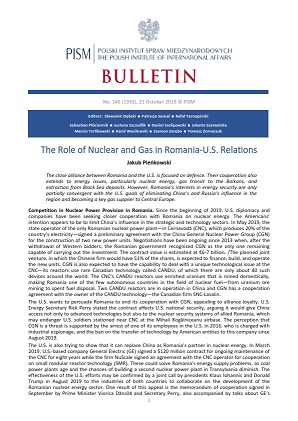 The Role of Nuclear and Gas in Romania-U.S. Relations Cover Image