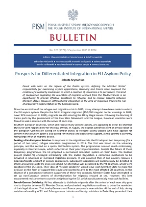 Prospects for Differentiated Integration in EU Asylum Policy Cover Image