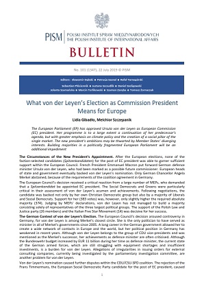What von der Leyen’s Election as Commission President Means for Europe Cover Image