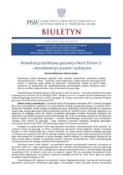 Nowelizacja dyrektywy gazowej a Nord Stream 2 – konsekwencje prawne i polityczne