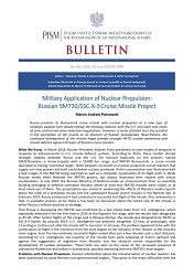 Military Application of Nuclear Propulsion: Russian 9M730/SSC-X-9 Cruise Missile Project