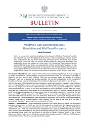 Moldova’s Two-Government Crisis: Resolution and Mid-Term Prospects Cover Image
