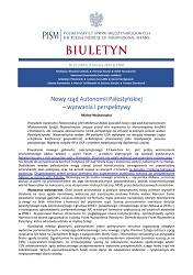 Nowy rząd Autonomii Palestyńskiej – wyzwania i perspektywy