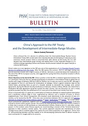 China’s Approach to the INF Treaty and the Development of Intermediate-Range Missiles Cover Image