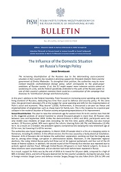 The Influence of the Domestic Situation on Russia’s Foreign Policy Cover Image