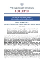 Italy’s European Policy: Positioned between the Five Star Movement and the League