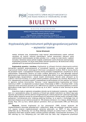 Kryptowaluty jako instrument polityki gospodarczej państw – wyzwania i szanse