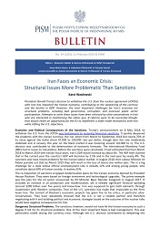 Iran Faces an Economic Crisis: Structural Issues More Problematic Than Sanctions