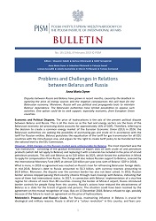 Problems and Challenges in Relations between Belarus and Russia Cover Image
