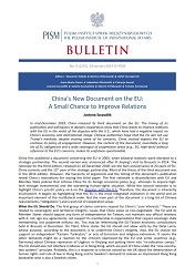 China’s New Document on the EU: A Small Chance to Improve Relations