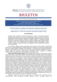 US Electoral System Infrastructure: Threats and Protection Against Russian Interference